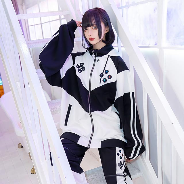 Gaming Cat Ears Jersey Hoodie