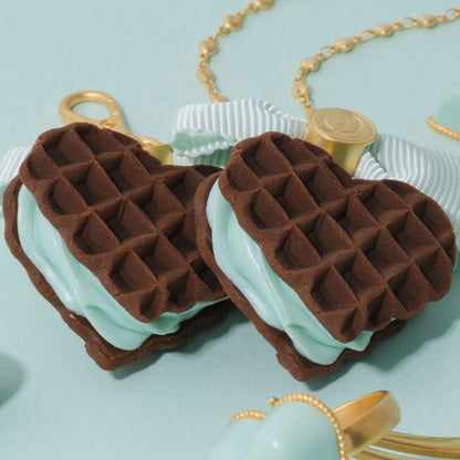 Mint Chocolate Waffle Necklace