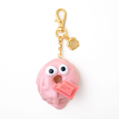 Strawberry Melty Monster Doughnut Bag Charm - Pink