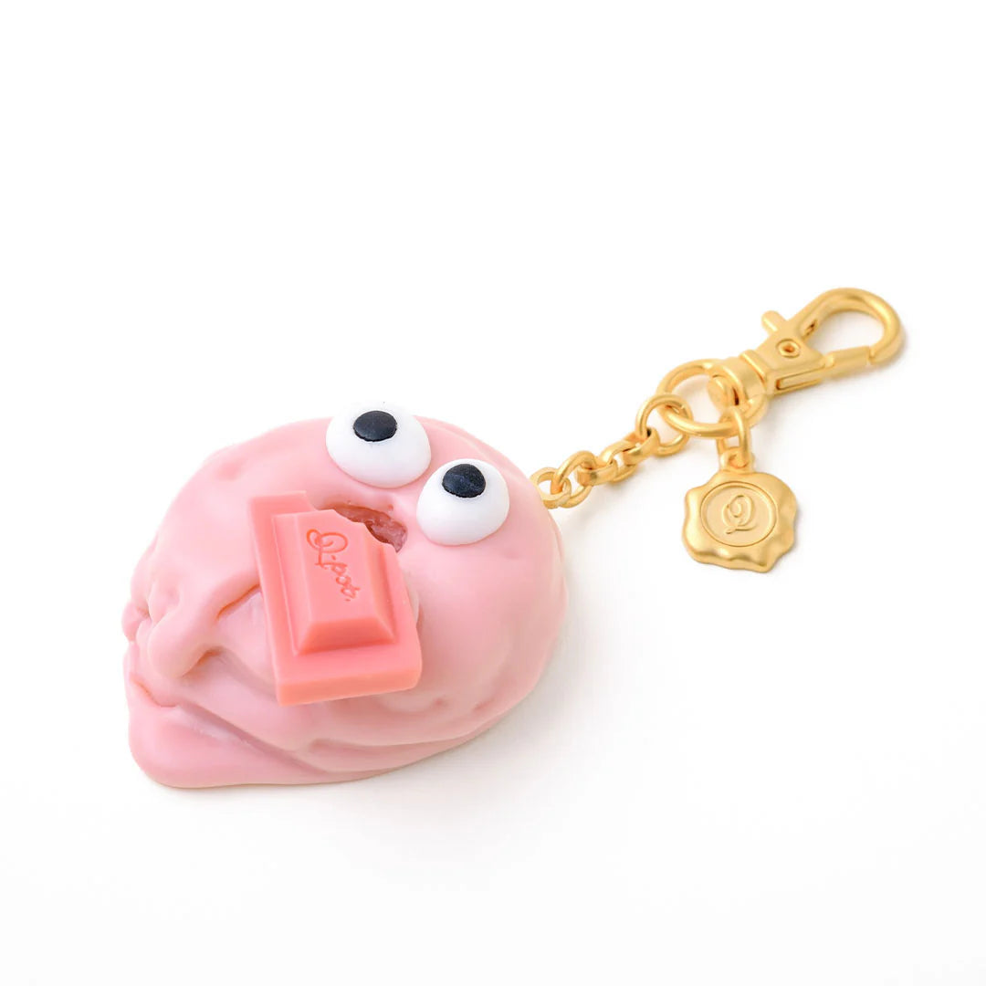 Strawberry Melty Monster Doughnut Bag Charm - Pink