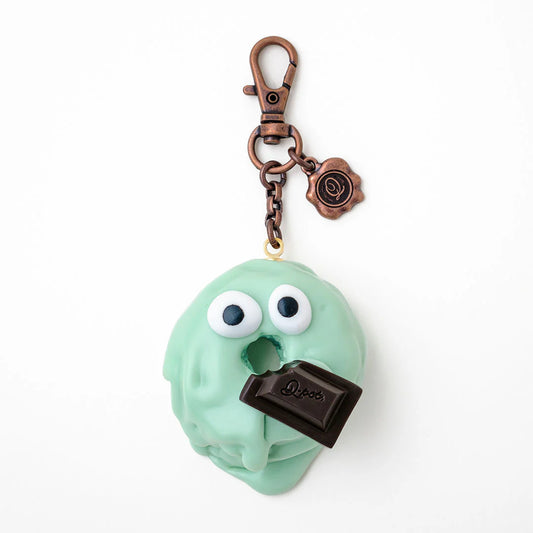 Strawberry Melty Monster Doughnut Bag Charm - Mint