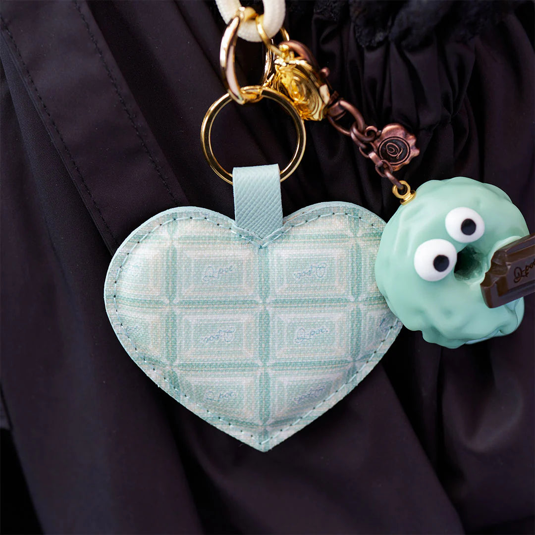 Strawberry Melty Monster Doughnut Bag Charm - Mint