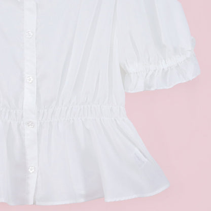 Frill Shirring Blouse