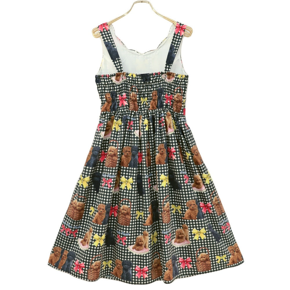 toy poodle sleeveless dress