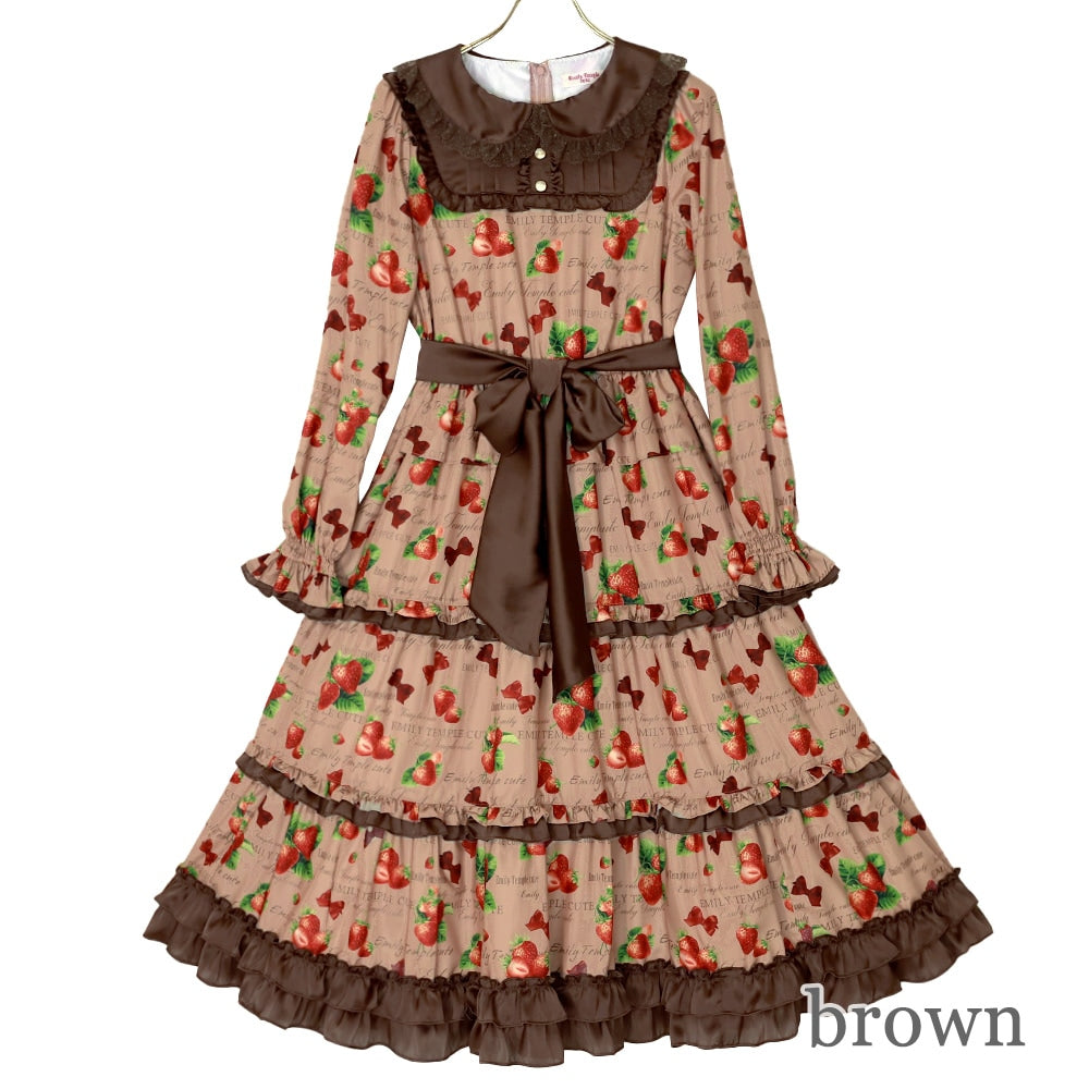 mellow strawberry dress