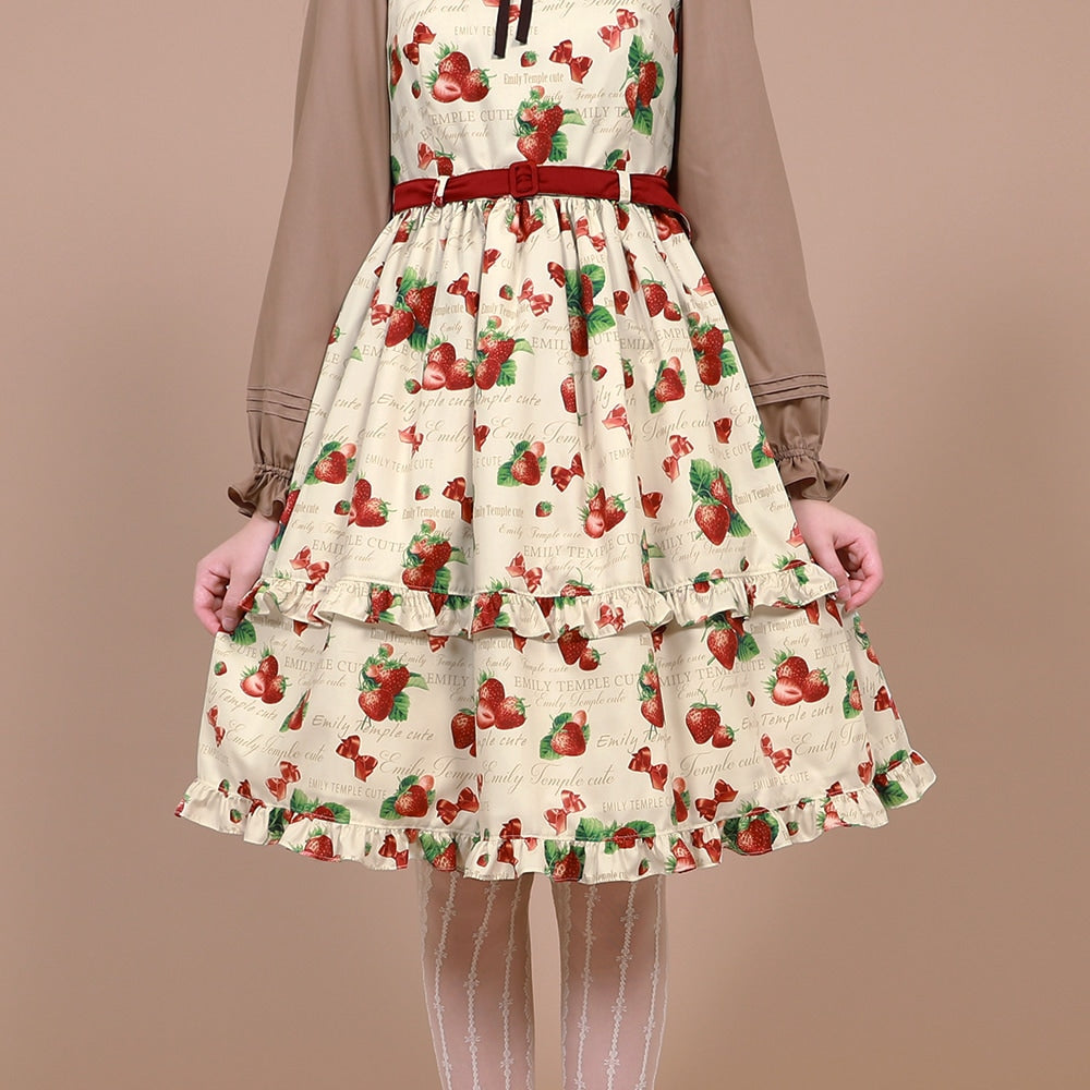 mellow strawberry sleeveless dress