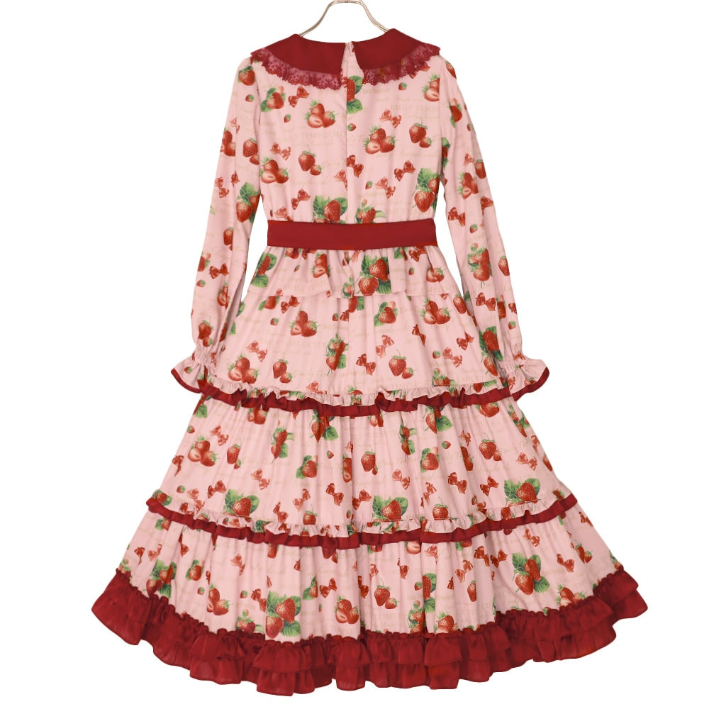 mellow strawberry dress