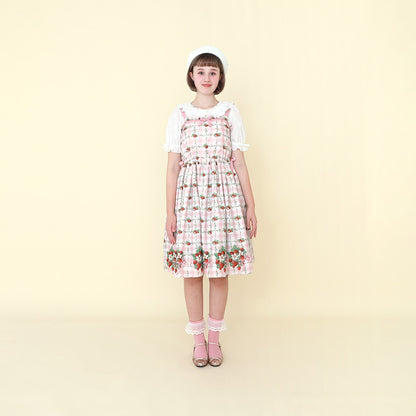 Strawberry Check Camisole Dress