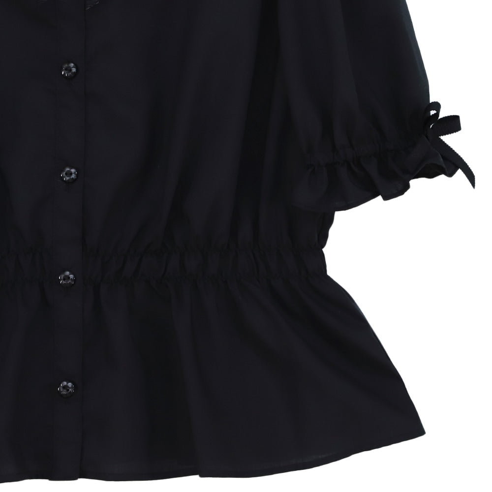 frill shirring blouse