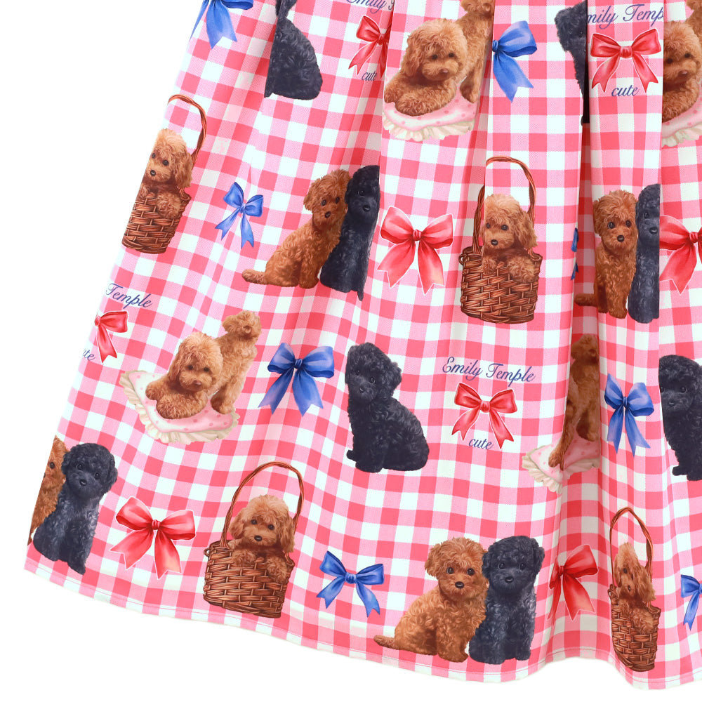 toy poodle sleeveless dress