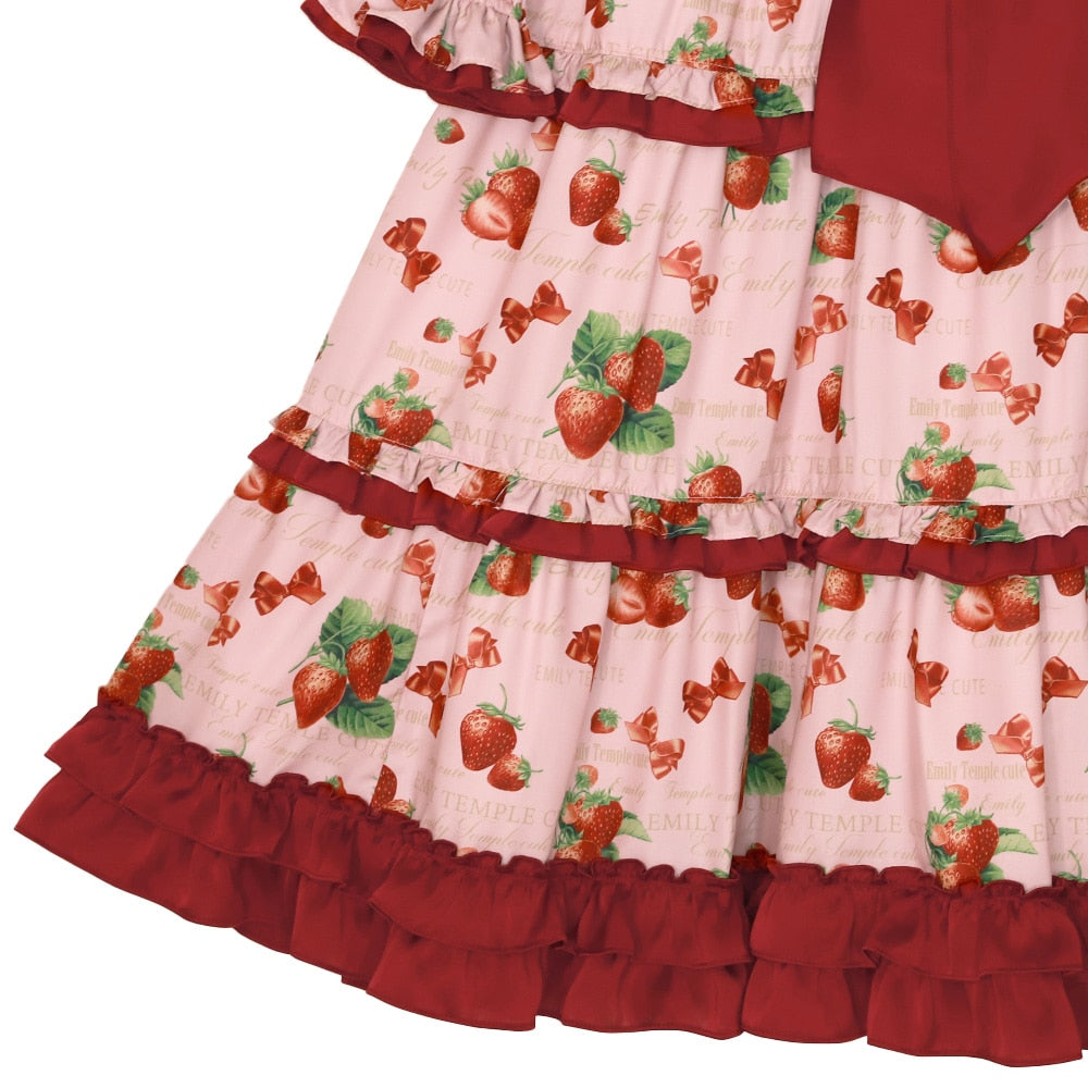 mellow strawberry dress