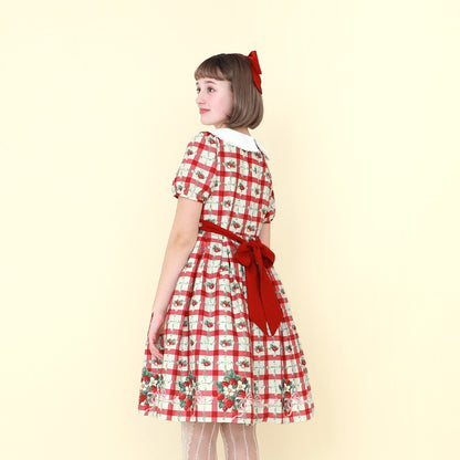 Strawberry Check Dress