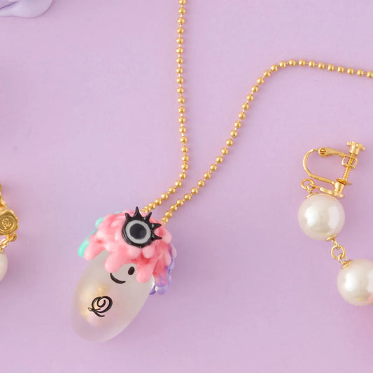 Trick Ghost “Melty Monster” Necklace Set