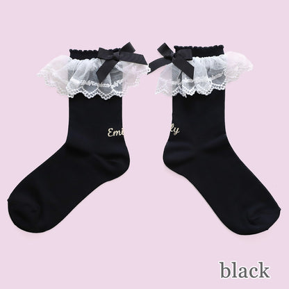 Logo Lace Socks