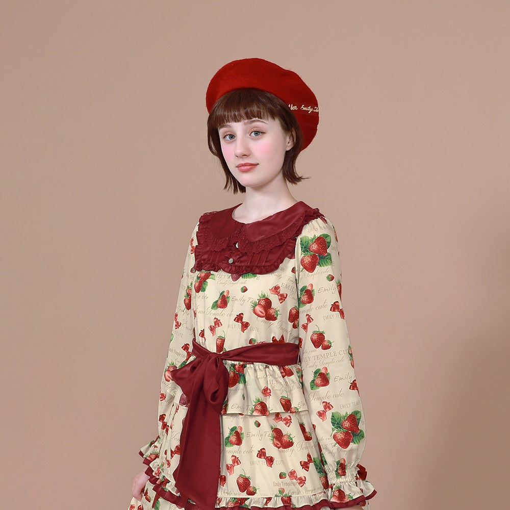 mellow strawberry dress