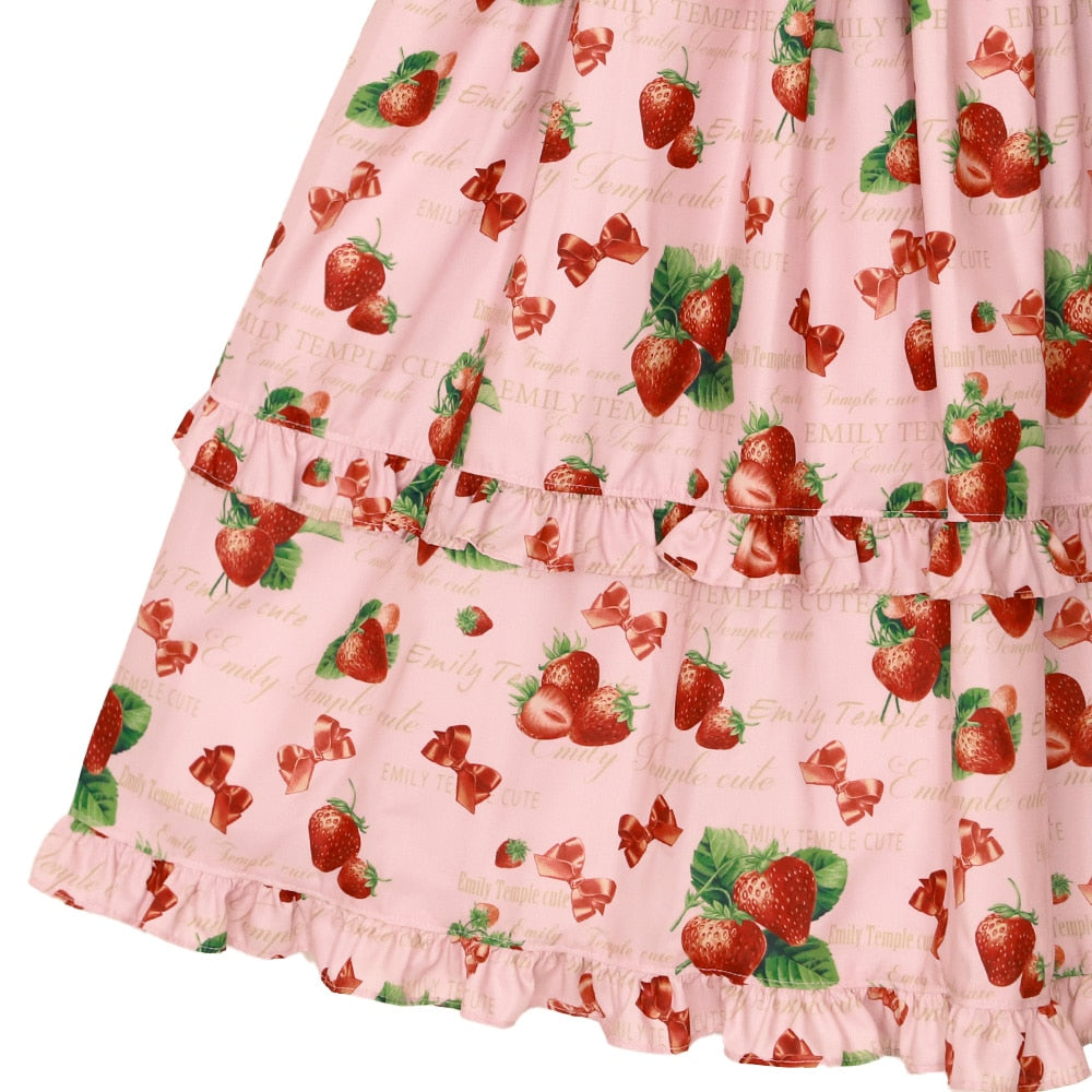 mellow strawberry sleeveless dress