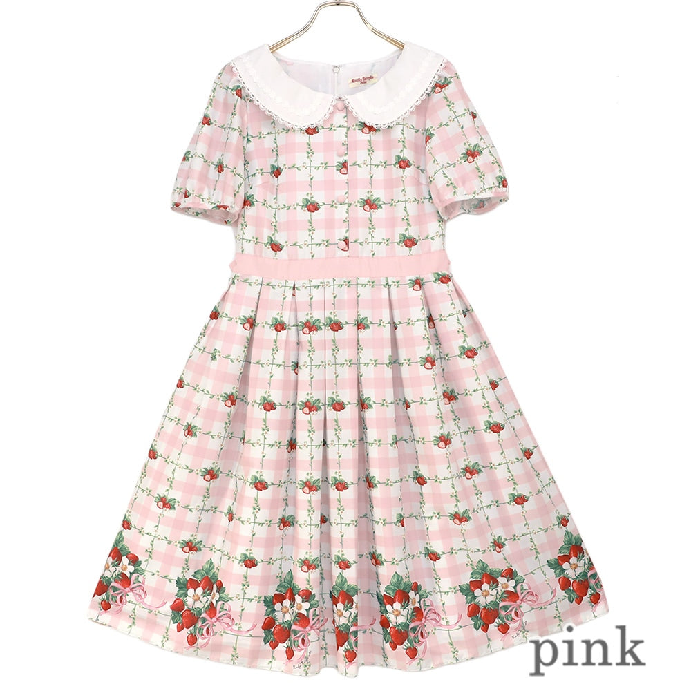 Strawberry Check Dress