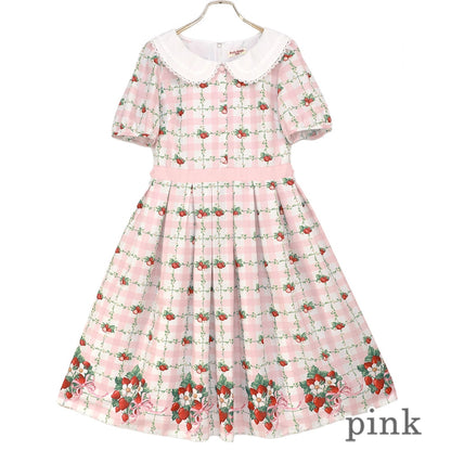 Strawberry Check Dress