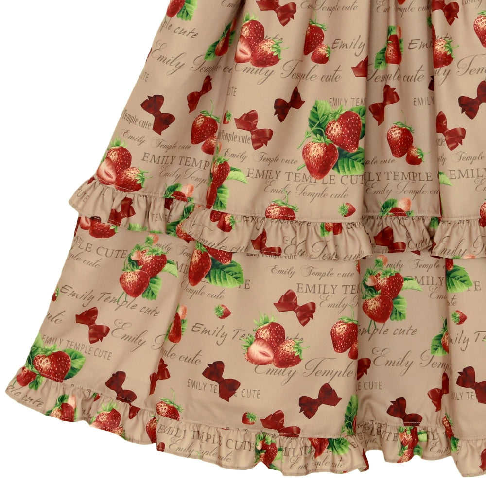 mellow strawberry sleeveless dress