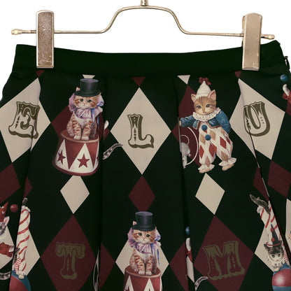 CIRCUS CATS Pleats Skirt