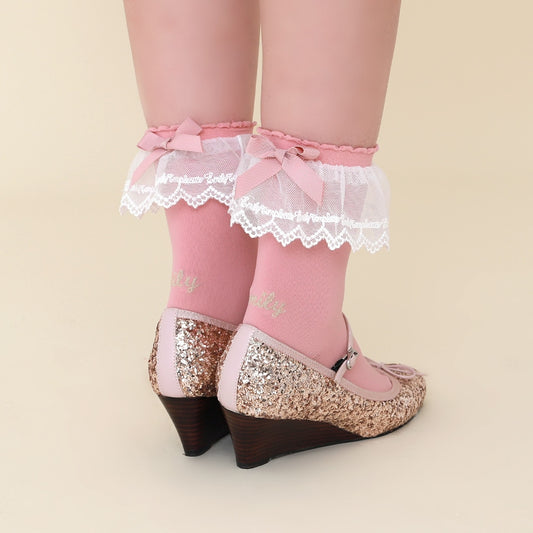 Logo Lace Socks