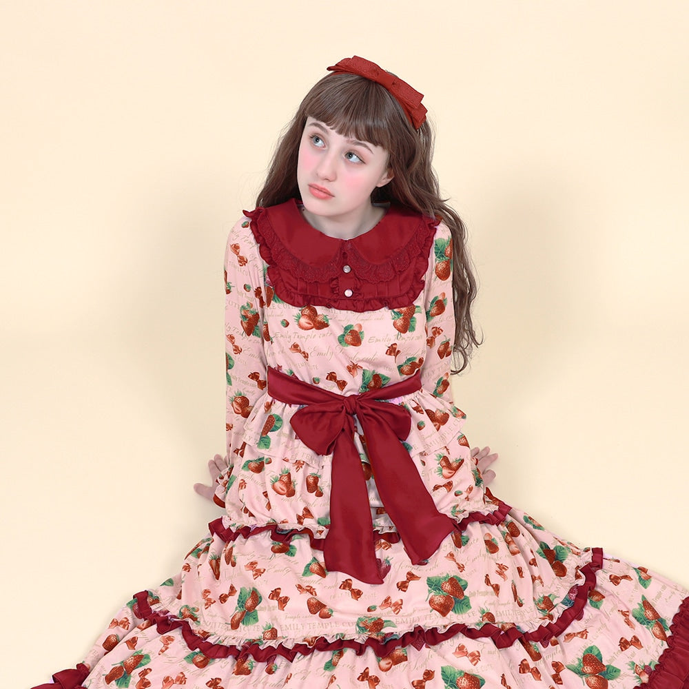 mellow strawberry dress