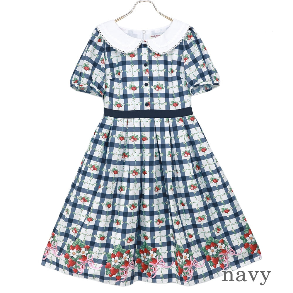 Strawberry Check Dress