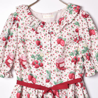 Strawberry Jam Front Button Dress