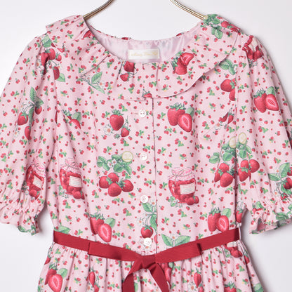 Strawberry Jam Front Button Dress