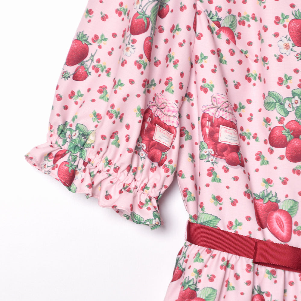 Strawberry Jam Front Button Dress