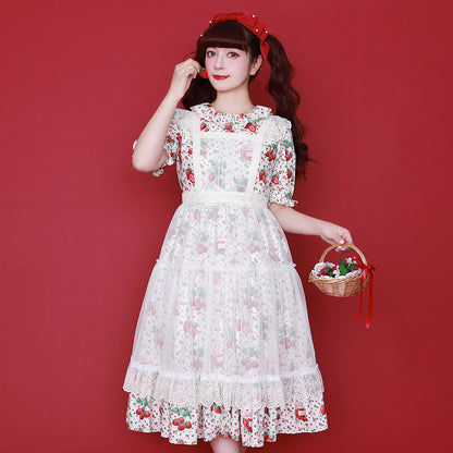 Strawberry Jam Front Button Dress