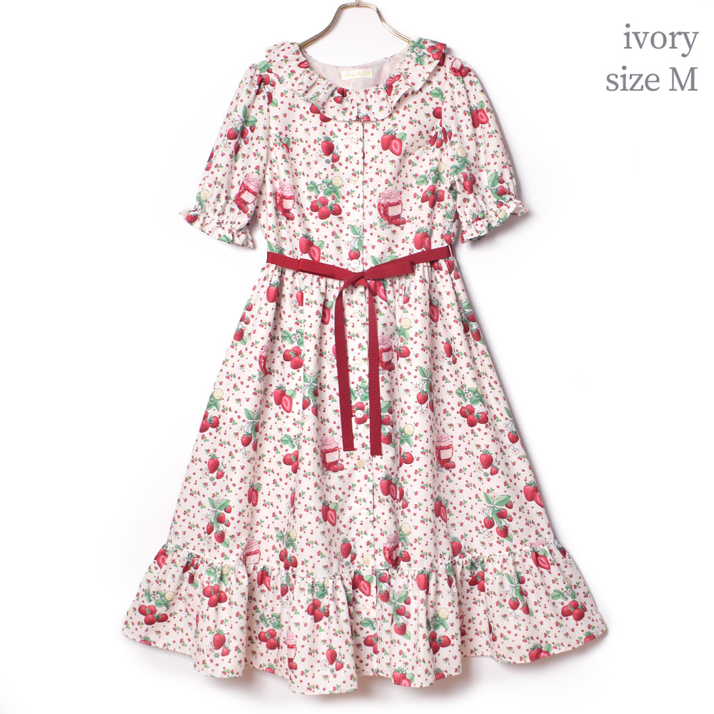 Strawberry Jam Front Button Dress