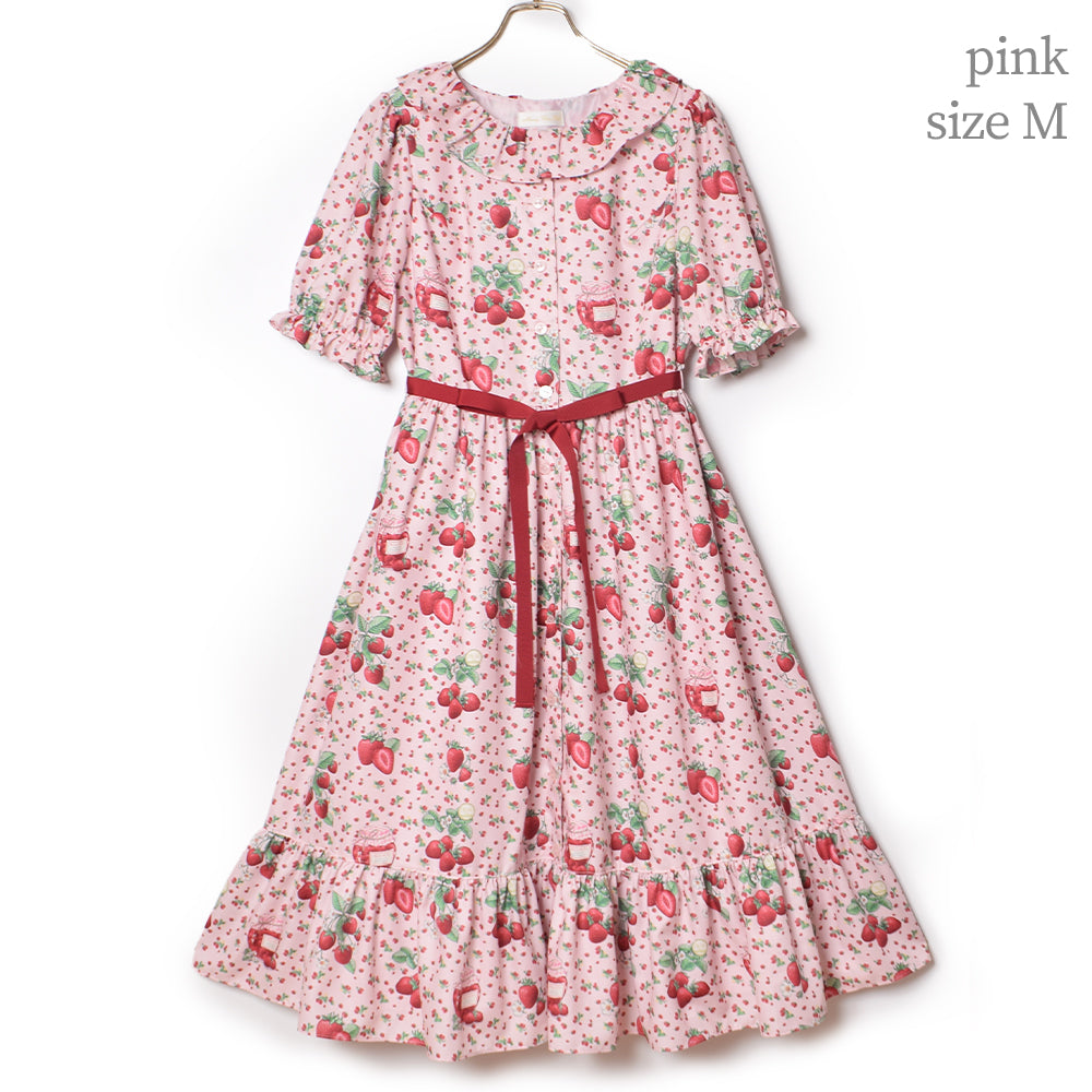 Strawberry Jam Front Button Dress