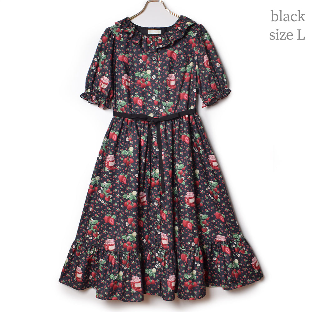 Strawberry Jam Front Button Dress