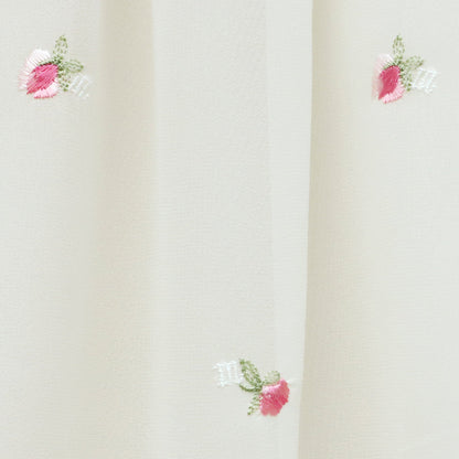 Petit Rose Embroidery Front Button Dress