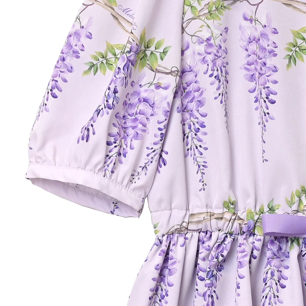 wisteria flower sailor collar dress