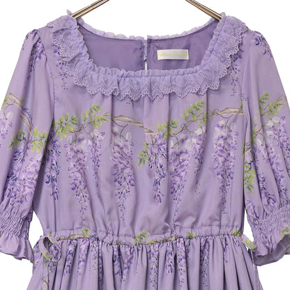 Wisteria Flower Tiered Dress