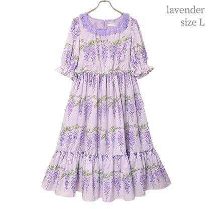 Wisteria Flower Tiered Dress