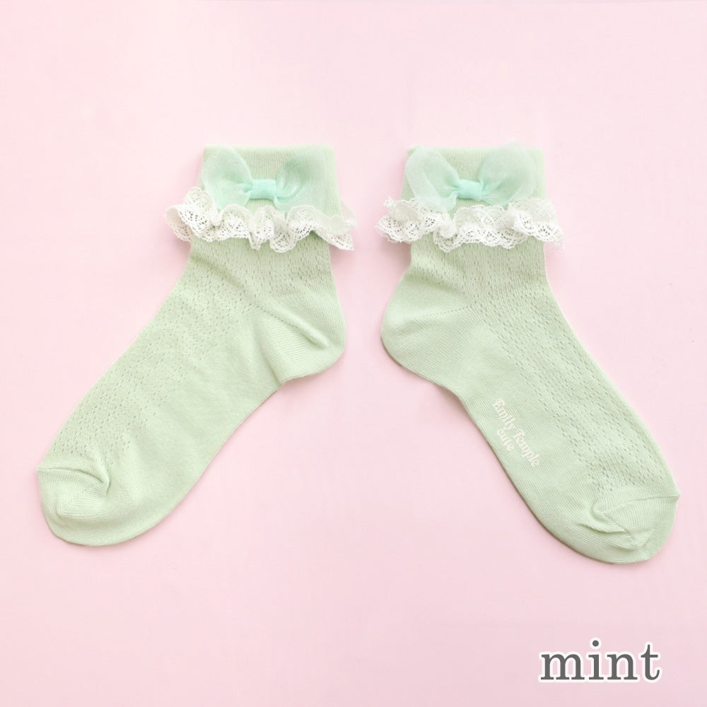 organdy ribbon socks