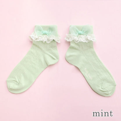 Organdy Ribbon Socks