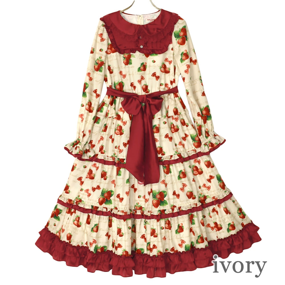 mellow strawberry dress