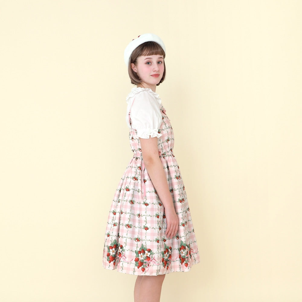 Strawberry Check Camisole Dress