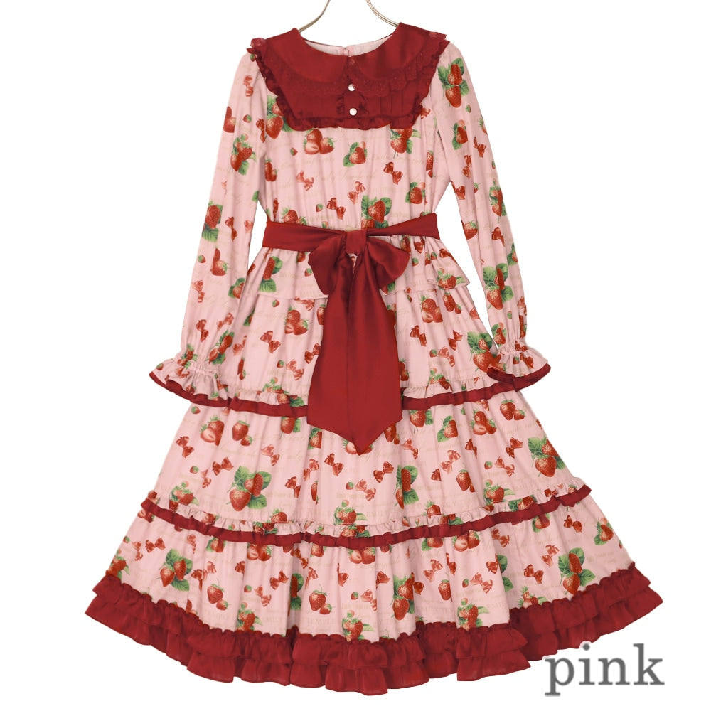 mellow strawberry dress