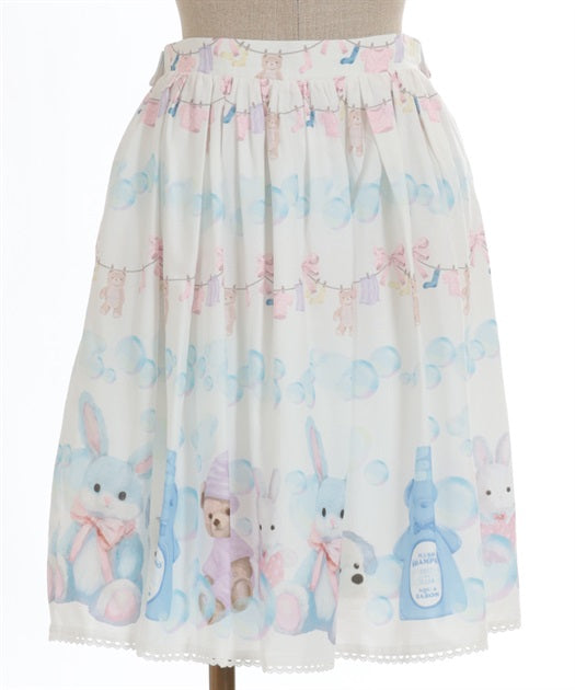 laundry pattern skirt