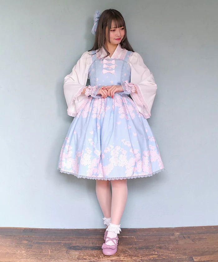 sakura pattern jumperskirt