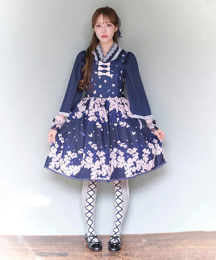 sakura pattern jumperskirt