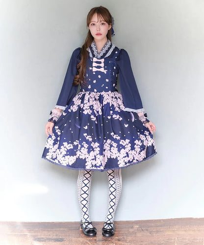 Sakura Pattern Jumperskirt