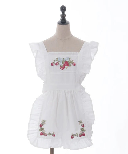 Classic Berry Embroidery Apron