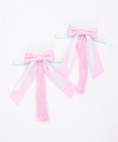 Tassel Ribbon Barrette Set