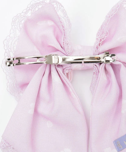 Sakura Pattern Ribbon Barrette Clip